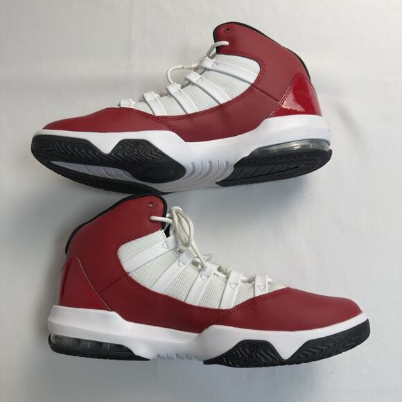 Jordan Max Aura Gym Red AQ9084602 Men's Size 11 Gym Red/Black/White - Picture 6 of 10